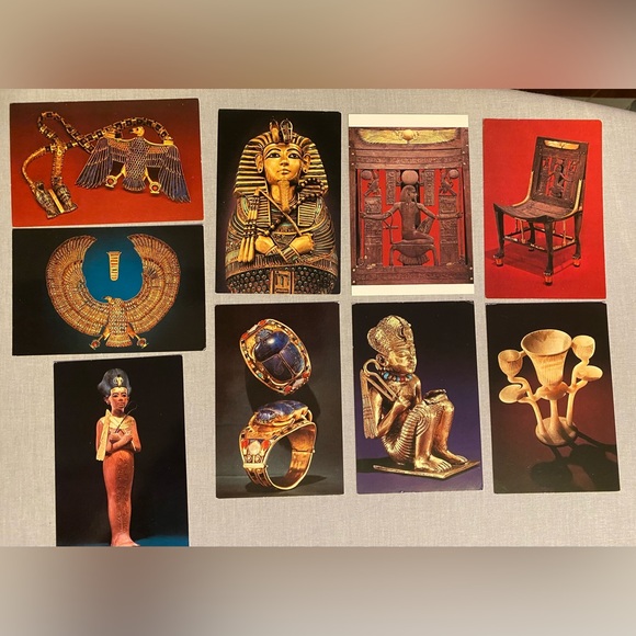Museum Of Cairo Egypt Lot Of 9 VTG Greeting Postcards - Picture 1 of 8